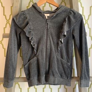 Cat and Jack grey velour jacket